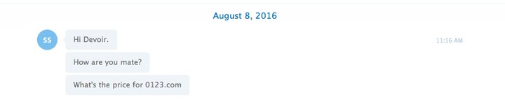 First Skype Conversation